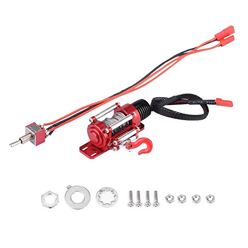 V GEBY RC Seilwinde für Auto, elektrische Seilwinde aus Metall im Maßstab 1:10, RC Seilwinde für Fahrzeug Modell Kompatibel mit SCX10 D90 D110 TF2 TRX4 KM2 Miniaturautozubehör V GEBY RC Seilwinde für Auto, elektrische Seilwinde aus Metall im Maßstab 1:10, RC Seilwinde für Fahrzeug Modell Kompatibel mit SCX10 D90 D110 TF2 TRX4 KM2 Miniaturautozubehör von VGEBY