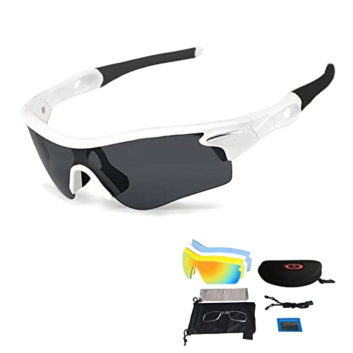 VILISUN Sportbrille Fahrradbrille Polarisierte Sport Sonnenbrille Unisex mit UV400 5 Wechselgläser für Outdooraktivitäten wie Radfahren Laufen Klettern Autofahren Angeln Golf VILISUN Sportbrille Fahrradbrille Polarisierte Sport Sonnenbrille Unisex mit UV400 5 Wechselgläser für Outdooraktivitäten wie Radfahren Laufen Klettern Autofahren Angeln Golf von VILISUN