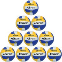 10er Ballpaket V3TEC VB 200 2.0 Volleyball Gr.5 gelb/blau/weiß von V3TEC