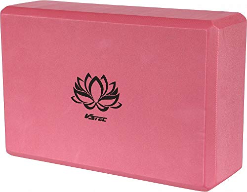 V3tec Yogablock Eva mit extra Yoga Gurt Fitness Zubehör Pilates Yoga Block - 23x15x7,5 cm von V3Tec