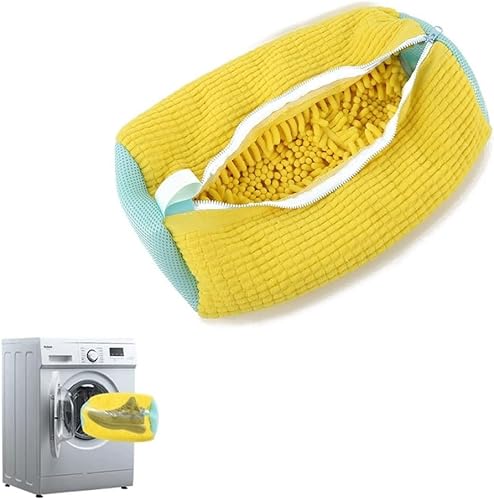 Reusable Shoe Cleaning Laundry Bag, Shoe Cleaning Bag, Shoes Laundry Bag Shoe Wash Bag for Washing Machine. (Yellow) von VACSAX