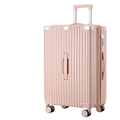 VALCLA Reisekoffer Koffer mit großem Fassungsvermögen und Rollen, druckfester und sturzsicherer Koffer, mit Reißverschluss versiegelter Koffer, Handgepäck Weichschalenkoffer (Color : D, Size : 24in) von VALCLA