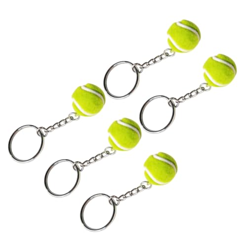 5 STK Tennis-schlüsselanhänger Plüsch Schlüsselanhänger Für Sportliebhaber Schlüsselanhänger Taschenanhänger Tennismodell Schlüsselanhänger Mit Tennisbällen Green VALICLUD von VALICLUD