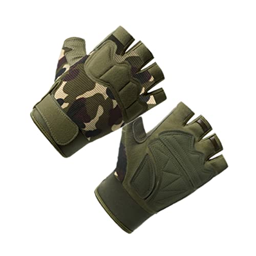 VALICLUD 1 Paar Fahrradhandschuhe Fitness Handschuhe fitnesshandschuhe Outdoor Handschuhe Halbfingerhandschuhe Biker Handschuhe Mens Gloves Sporthandschuhe Handschuhe für Männer Camouflage von VALICLUD