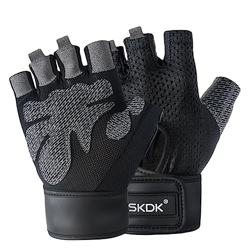 VALICLUD 1 Paar Halbfinger-Handschuhe, Bergsteiger-Handschuhe, Angelhandschuhe, Outdoor, Halbfinger-Handschuhe, Reiten, Halbfinger-Handschuhe, Trainingshandschuhe für Herren, rutschfeste Handschuhe, von VALICLUD