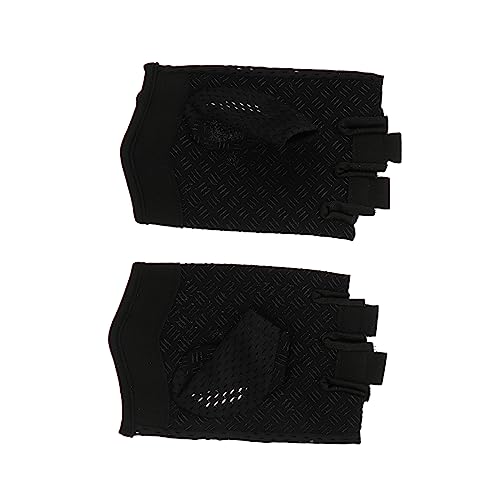 VALICLUD 1 Paar Halbfinger-Handschuhe Halbe Handschuhe Fürs Fahrrad Handschuhe Befreien Fahrradhandschuhe Herren Fahrradhandschuhe Für Herren Winterhandschuhe Angelhandschuhe Nylon Black von VALICLUD