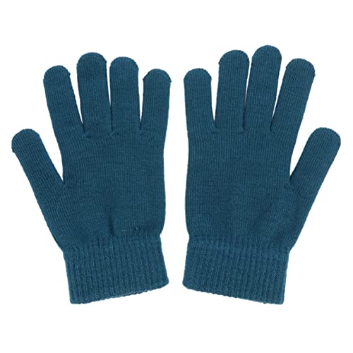 VALICLUD 1 Paar Handschuhe Handmuffs für Männer Fäustlinge Stricken Fäustlinge für Damen Ski-Fäustlinge volle Fingerfäustlinge thermohandschuh Thermal Gloves weihachtsgeschenk fäustel Blue von VALICLUD