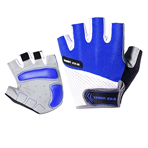 VALICLUD 1 Paar atmungsaktive Handschuhe MTB-Handschuhe Auto-Fünf-Finger-Handschuhe Schnee fahrradhandschuhe halbfinger Handschuhe Halbfingerhandschuhe halbe Finger Kurze Handschuhe Blue von VALICLUD