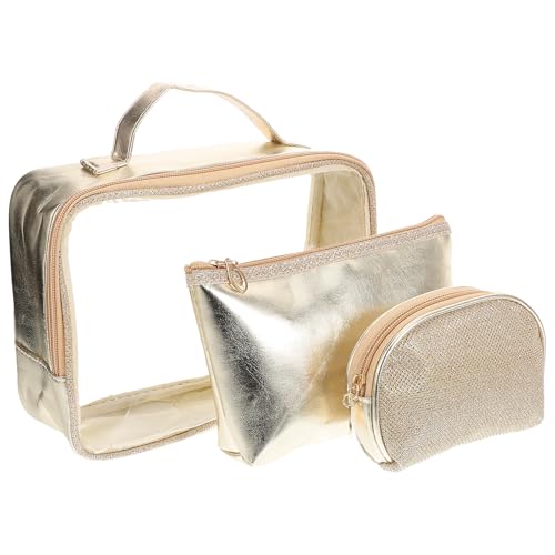 VALICLUD 1 Satz Modische Kosmetiktasche Kulturbeutel Für Damen Kleine Schminktasche Dekorative Schminktasche Tragbare Aufbewahrungstasche Kulturtasche Zur Aufbewahrung Golden Plastik VALICLUD 1 Satz Modische Kosmetiktasche Kulturbeutel Für Damen Kleine Schminktasche Dekorative Schminktasche Tragbare Aufbewahrungstasche Kulturtasche Zur Aufbewahrung Golden Plastik von VALICLUD