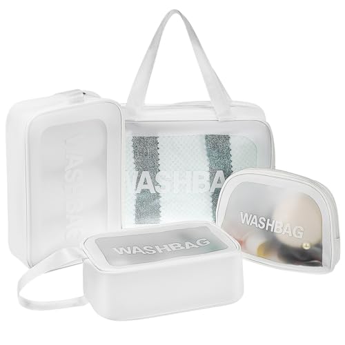 VALICLUD 1 Set transparente Kosmetiktasche, PVC-Kulturbeutel, mit Reißverschluss, Aufbewahrungstaschen, Kulturbeutel, tragbare Make-up-Tasche, kleine Make-up-Tasche, Kulturbeutel, Kulturbeutel, von VALICLUD