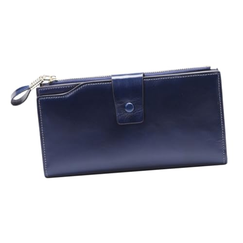 VALICLUD 1 x Geldbörse mit Reißverschluss, Geldscheinklammer, Geldscheinklammer, Geldscheinklammer, Geldbörse, Handyhalter, Blau, blau, 19X10X2CM, Taschen-Organizer von VALICLUD