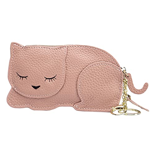 VALICLUD 1Stk Geldbörse für Katzen Klarsichtbeutel für Kleidung Kartenhalter Mini-Geldbörse Gadgets Kredit Mini Wallet Mini geldbörse Mini Geldtasche Portemonnaie Geldbeutel Metall Rosa von VALICLUD