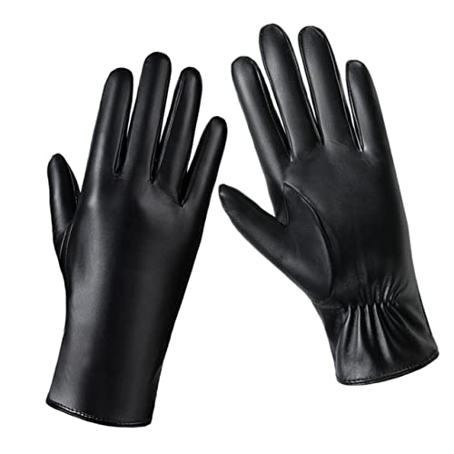 VALICLUD 2 Paar Lederhandschuhe Winter ski Handschuhe Pfote Schnee Outdoor-Handschuhe für Damen Hund kalt Abs Lange Damenhandschuhe Fahrradhandschuhe Winddichte Handschuhe Ziegenhaut Black von VALICLUD