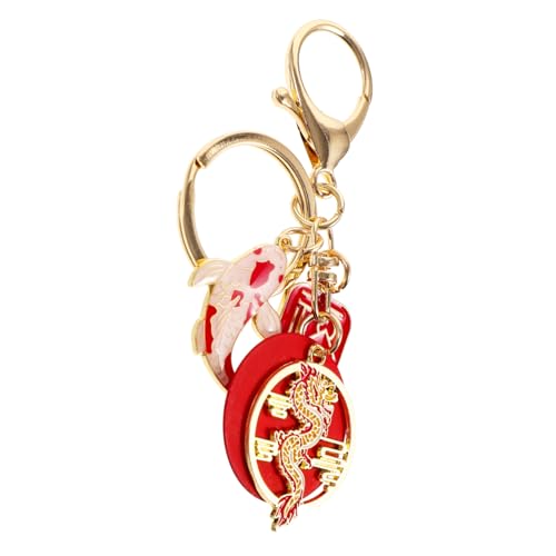 VALICLUD 2024 Dragon Year Glücksdrache Schlüsselanhänger Japanischer Koi Frosch Anhänger Für Taschen Dekorativer Schlüsselring Als Neujahrsgeschenk Hängendes Accessoire VALICLUD 2024 Dragon Year Glücksdrache Schlüsselanhänger Japanischer Koi Frosch Anhänger Für Taschen Dekorativer Schlüsselring Als Neujahrsgeschenk Hängendes Accessoire von VALICLUD