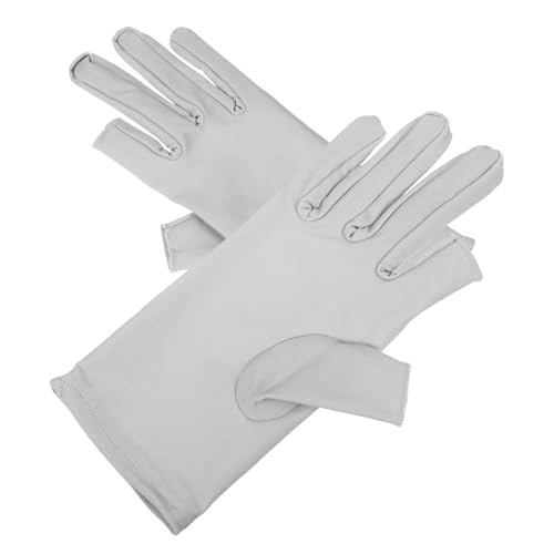 VALICLUD 3 Paare Sonnenschutzhandschuhe Für Den Außenbereich Sonnenschutzhandschuhe Für Damen Handschuhe Damen Halbfinger Fahrhandschuhe Damen Sonnenschutz Uv-schutzhandschuhe Stoff Grey von VALICLUD