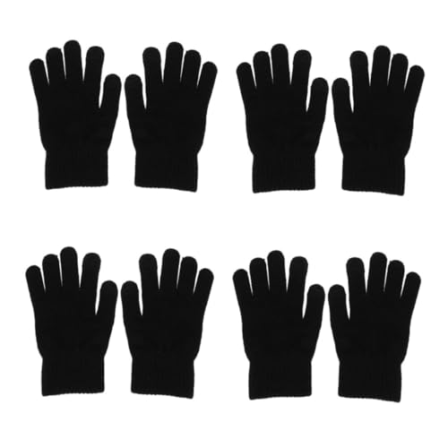 VALICLUD 4 Paare -strickhandschuhe Winterhandschuhe Touchscreen-Handschuhe Weiche Winterhandschuhe Handschuhe Stricken Winterhandschuhe Herren Fahrhandschuhe Damen Acryl Black von VALICLUD