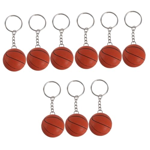 VALICLUD 9 Stück Basketball Schlüsselanhänger Taschenanhänger Fußball Schlüsselanhänger Tennisball Schlüsselanhänger Sport Schlüsselanhänger Taschen Schlüsselanhänger Rucksack von VALICLUD