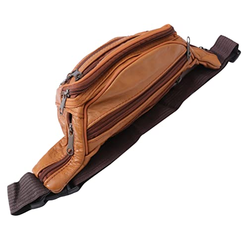 VALICLUD Brusttasche Aus Leder Gürtel wasserdichte Hüfttasche Handtasche Für Männer Brusttasche Für Männer Trendige Umhängetaschen Für Damen Sportliche Umhängetasche Tragetaschen Brown von VALICLUD