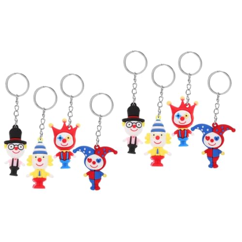 VALICLUD Clown Schlüsselanhänger Mini Clown Figuren Clown Tasche Charm Karneval Lkeychain Zirkus Schlüsselanhänger Zirkus Clown Figuren Clown Schlüsselanhänger Schlüsselanhänger Taschenanhänger von VALICLUD