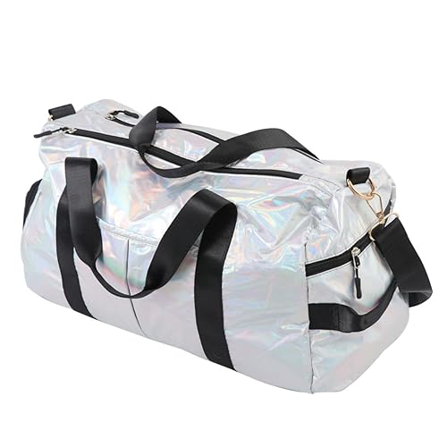 VALICLUD Einkaufstasche für Kurztrips reisetaschen Gym Bags Sporttasche sportbeutel travel Pack Outdoor-Reisetasche trockene und nasse getrennte Tasche Sport-Fitness-Yoga-Tasche Silver von VALICLUD