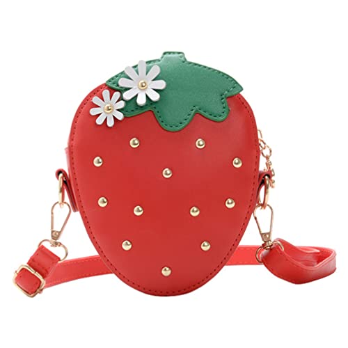 VALICLUD Erdbeer Geldbörse Für Mädchen Süße Erdbeer Geldbörse Mädchen Neuheit Erdbeer Tasche von VALICLUD