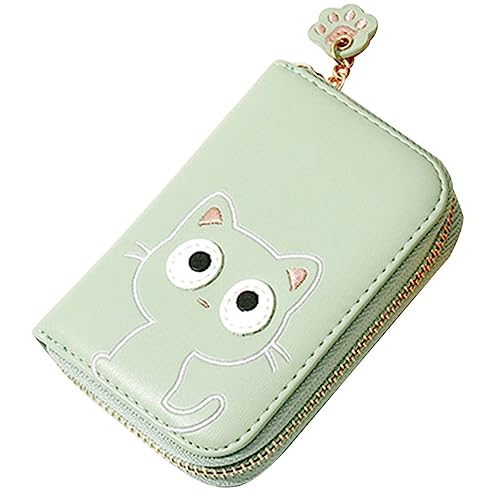 VALICLUD Geldbörse für Kätzchen, Mädchen, Reisehalter, Clutch, kleine Geldtasche, Katzen-Geldbörse, Ausweis, Münzbörse, Kartentasche, Reißverschluss, Brieftaschen für Damen, Kopfhörer, Grün, grün, VALICLUD Geldbörse für Kätzchen, Mädchen, Reisehalter, Clutch, kleine Geldtasche, Katzen-Geldbörse, Ausweis, Münzbörse, Kartentasche, Reißverschluss, Brieftaschen für Damen, Kopfhörer, Grün, grün, von VALICLUD