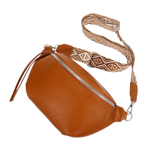 VALICLUD Gürteltasche Handtaschen Hobo-umhängetasche Sling-Brusttasche Hobo Tasche Riemen Landstreicher Geldbeutel Fanny Bauchtasche Kette Handhaben Schultertasche Halter Gepäck Pu Brown von VALICLUD