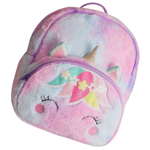 VALICLUD Plüsch-Einhorn-Rucksack Süßer Einhorn-Rucksack Tragbar Großes Fassungsvermögen Einhorn-Rucksack Für Kleine Mädchen von VALICLUD