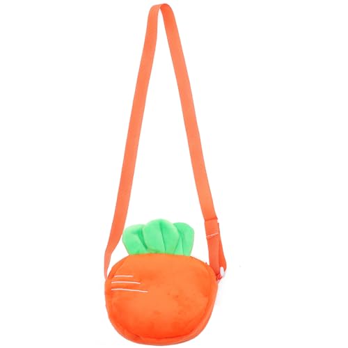 VALICLUD Cartoon-Umhängetasche Karotte Karottenbeutel Wild - Orange - Unisex-Erwachsene & Kinder - Canvas - 18x4x18 cm VALICLUD Cartoon-Umhängetasche Karotte Karottenbeutel Wild - Orange - Unisex-Erwachsene & Kinder - Canvas - 18x4x18 cm von VALICLUD
