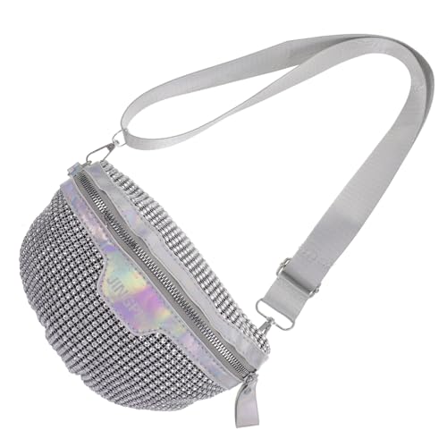 VALICLUD Stylische Umhängetasche Für Damen Glänzende Bauchtasche Mit Schimmernden Details Perfekte Gürteltasche Für Festivals Reisen Und Den Alltag Silberfarben Modisches Accessoire VALICLUD Stylische Umhängetasche Für Damen Glänzende Bauchtasche Mit Schimmernden Details Perfekte Gürteltasche Für Festivals Reisen Und Den Alltag Silberfarben Modisches Accessoire von VALICLUD
