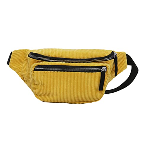 VALICLUD Taschen aus Samt, gerippt, gelb, Bananenform, Größe 2 mit Reißverschluss, Schulterriemen für Frauen und Mädchen, gelb, 24X5X15cm VALICLUD Taschen aus Samt, gerippt, gelb, Bananenform, Größe 2 mit Reißverschluss, Schulterriemen für Frauen und Mädchen, gelb, 24X5X15cm von VALICLUD