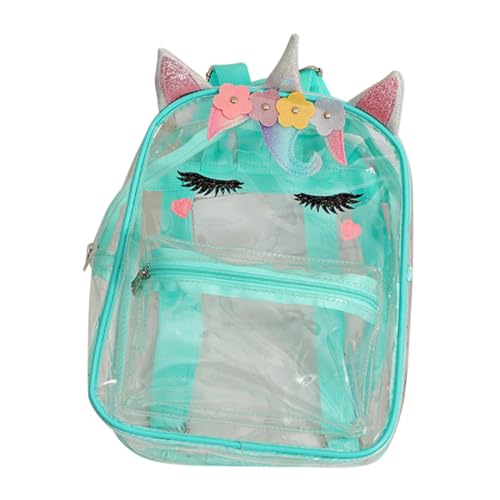 VALICLUD Transparenter Einhorn Rucksack Für ädchen üßer Cartoon Rucksack Für Ideal Als Schulranzen Oder Für Ausflüge Mit Klarem Design Und Vielseitig Einsetzbar von VALICLUD