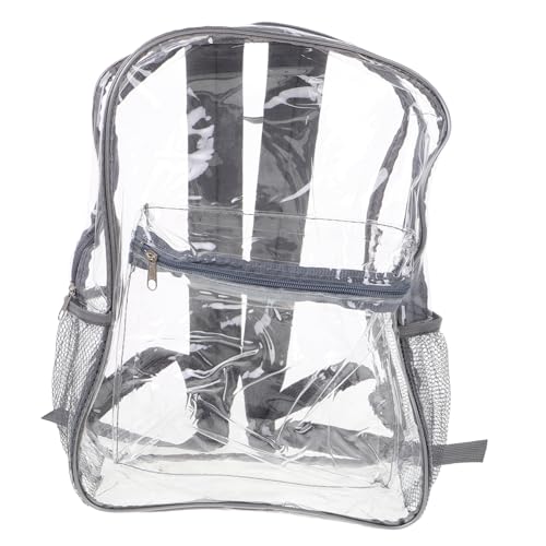 VALICLUD Transparenter Rucksack Schultaschen Für Mädchen Klarer Reiserucksack Große Durchsichtige Tasche Mesh-Rucksack Rucksack Durchschauen Wasserdichter Klarer Rucksack PVC von VALICLUD