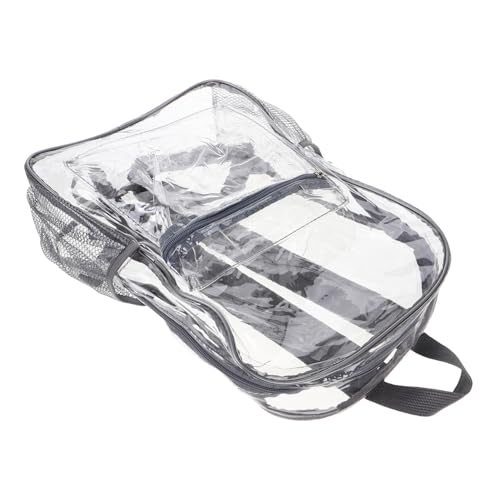 VALICLUD Transparenter Rucksack Wickeltasche Rucksack Mini Rucksack Wasserdichter Rucksack Büchertasche Transparenter Rucksack Transparente Laptop Tasche Stadion Transparente von VALICLUD