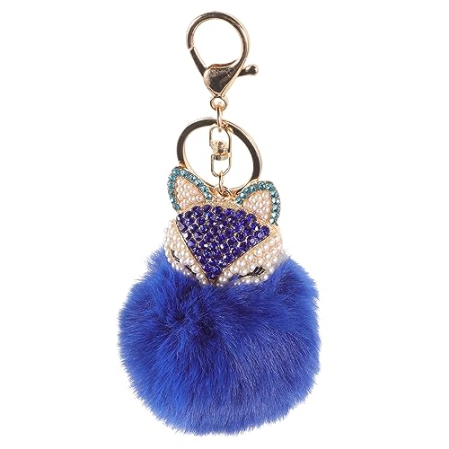 VALICLUD üßer Fluffball Schlüsselanhänger Mit Perlen Und Strass Besatz Für Handtaschen Handys Und Autos Flauschiger Schlüsselanhänger Für Damen Einzigartiges Accessoire Für von VALICLUD