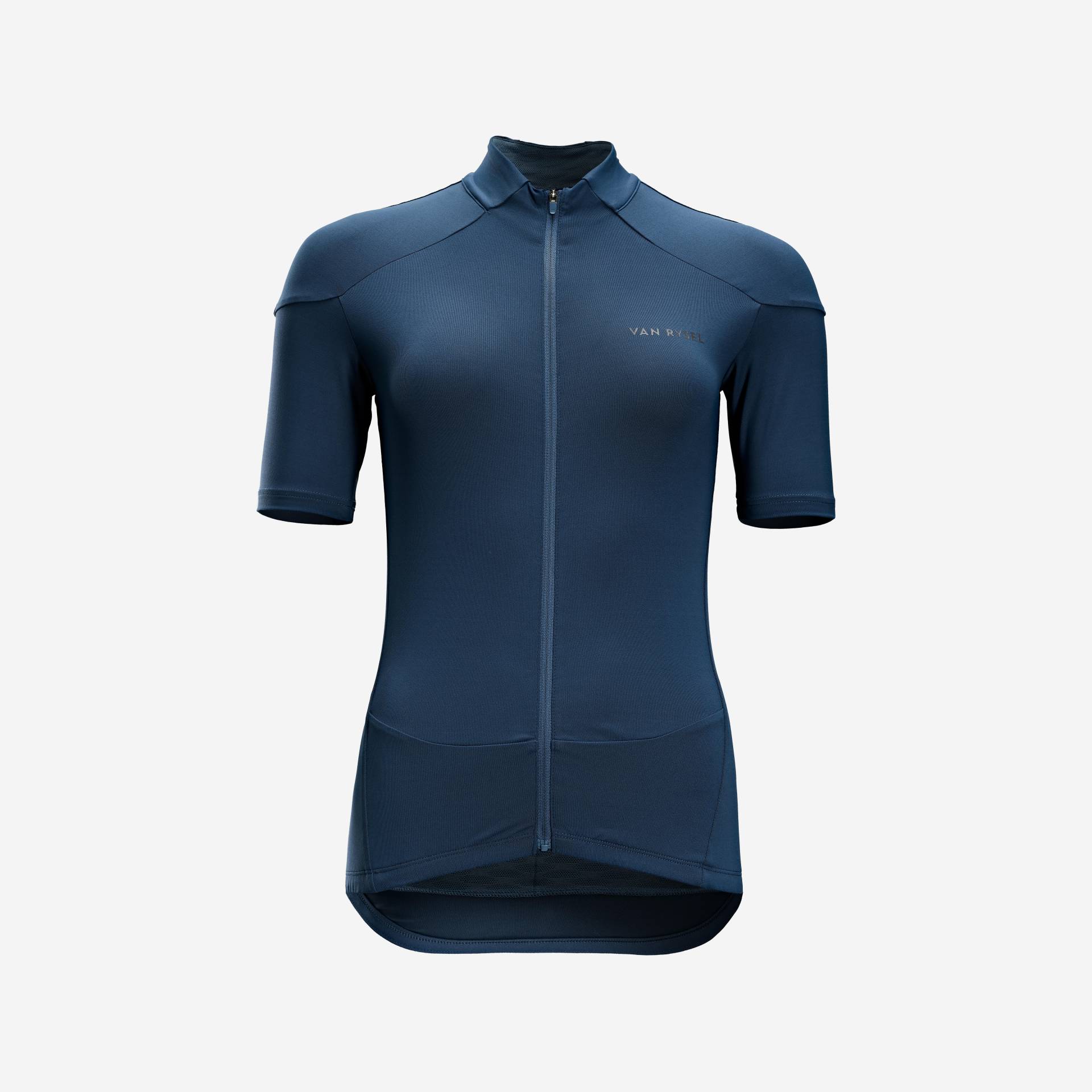 Damen kurzarm Rennrad Radtrikot - RC500 lila grau von VAN RYSEL