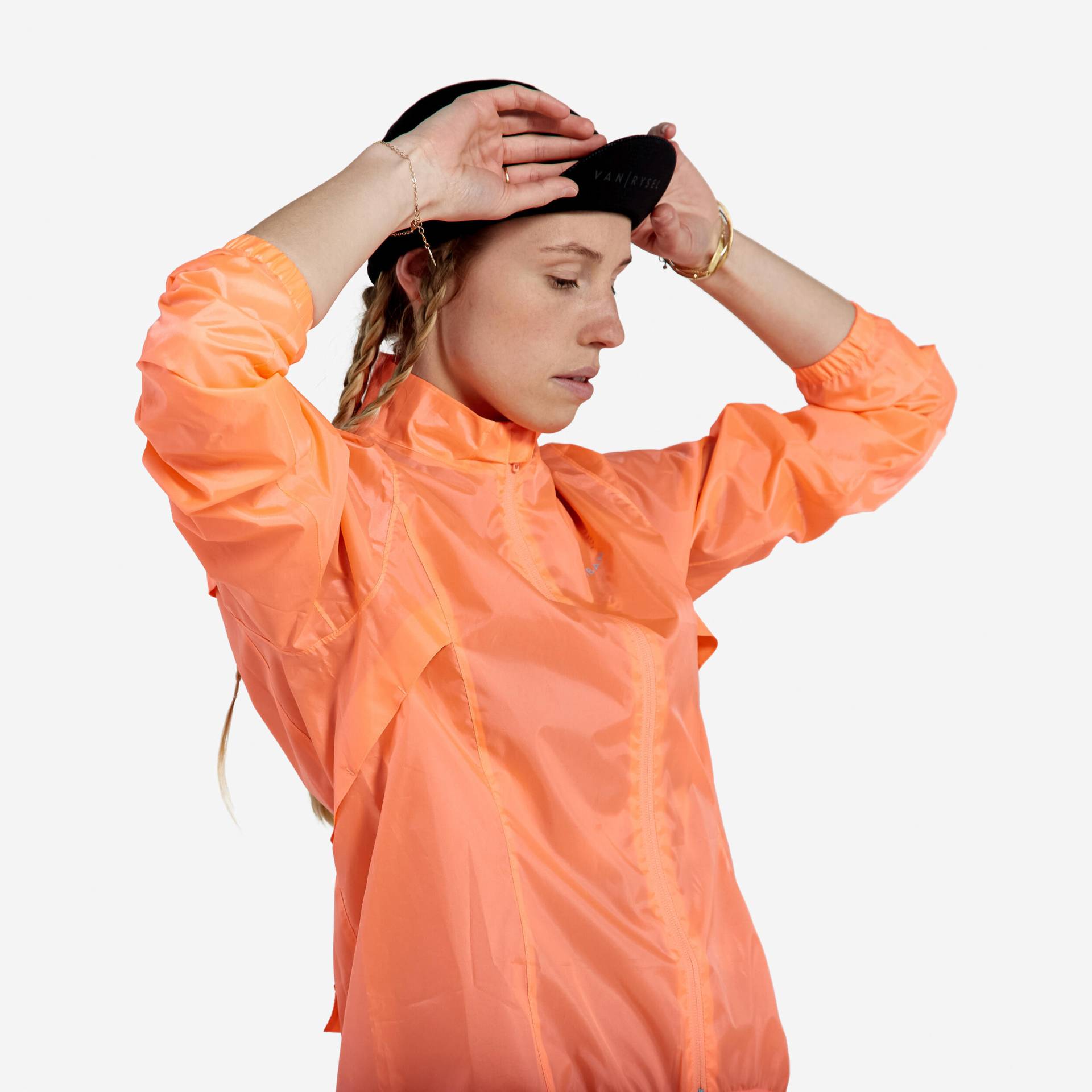 Regenjacke Fahrrad Damen Koralle Regenjacke Fahrrad Damen Koralle von VAN RYSEL