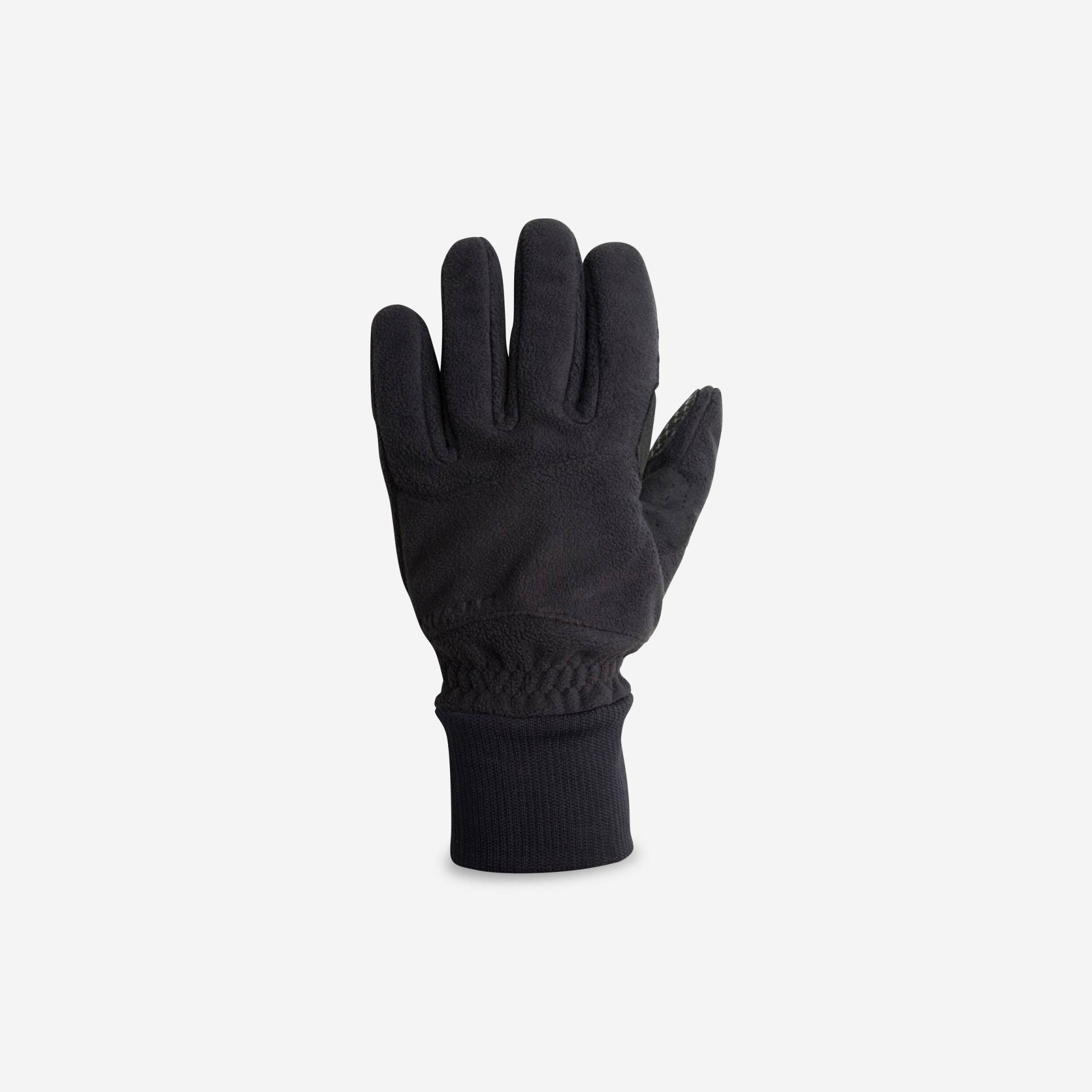 Fahrrad-Winterhandschuhe 100 Fleece schwarz von VAN RYSEL