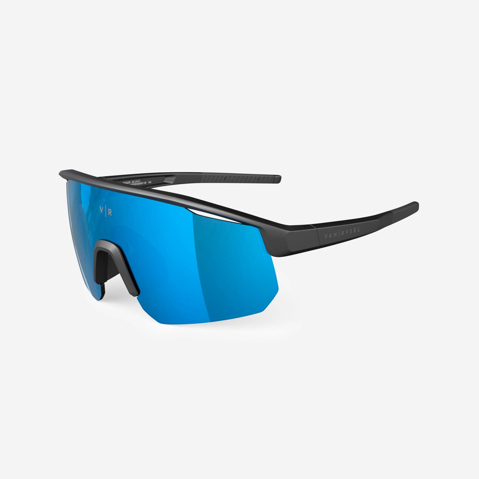 Fahrradbrille Perf 500 Light Kategorie 3 Damen/Herren schwarz/blau von VAN RYSEL