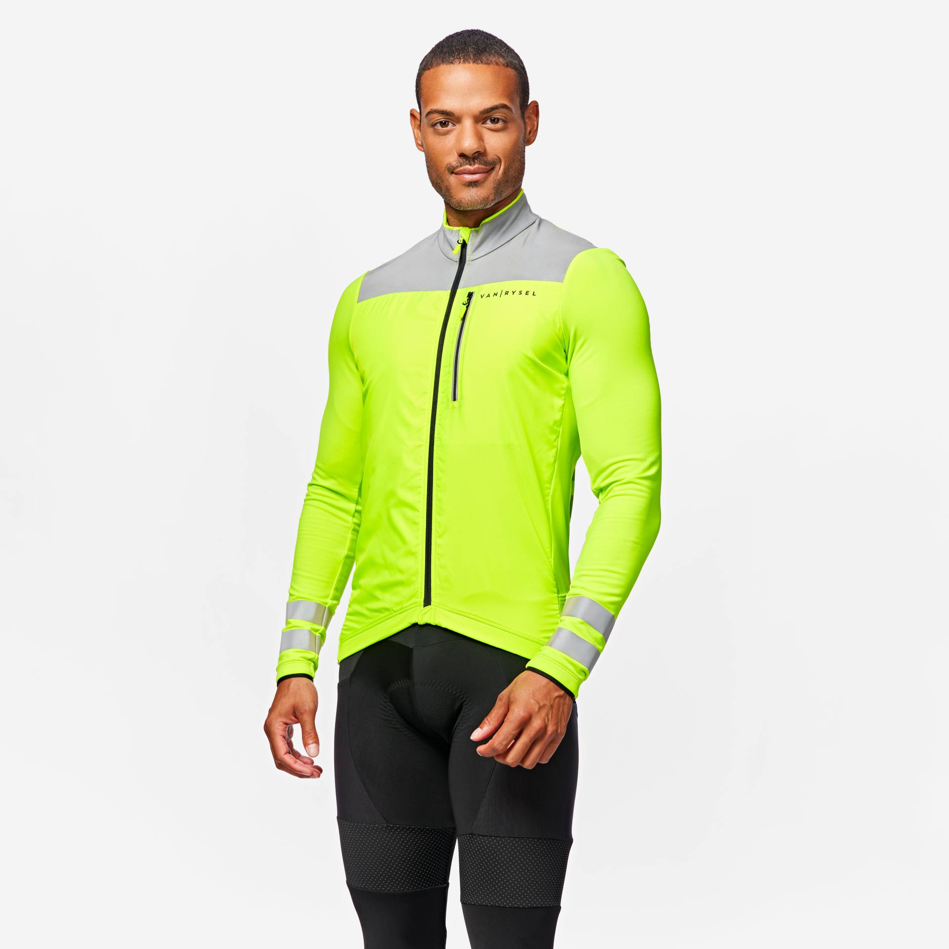 Radtrikot Rennrad langarm Zwischensaison RC500 Gelbgrün Radtrikot Rennrad langarm Zwischensaison RC500 Gelbgrün von VAN RYSEL