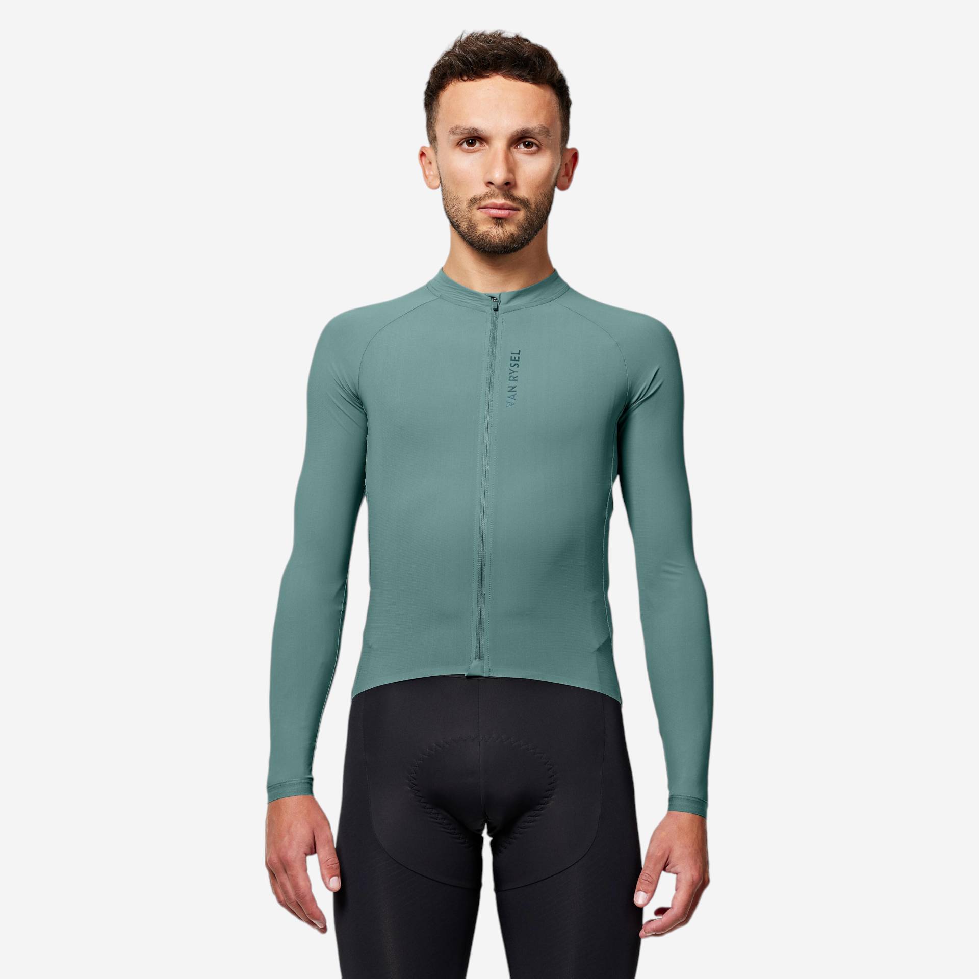 Herren langarm UV Schutz Sommer Rennrad Radtrikot - Racer Ultralight grün von VAN RYSEL