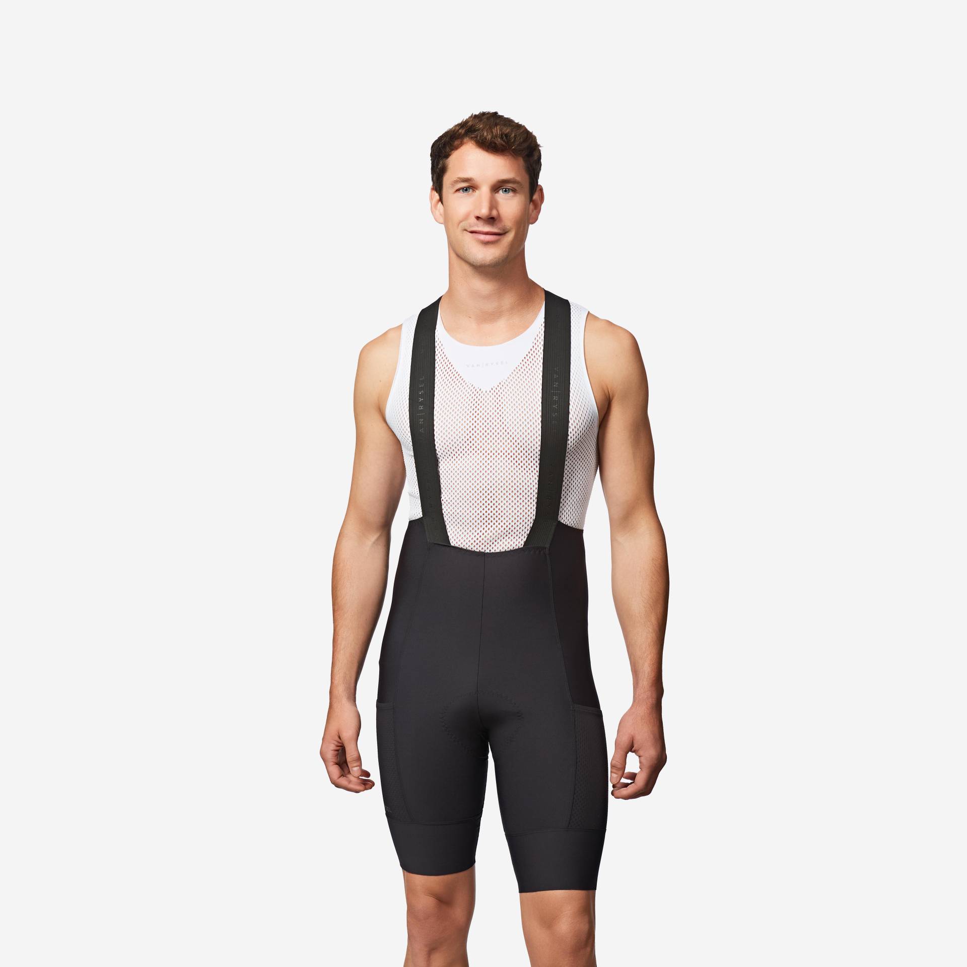 Radhose Rennrad kurz mit Trägern Endurance Herren Schwarz Radhose Rennrad kurz mit Trägern Endurance Herren Schwarz von VAN RYSEL