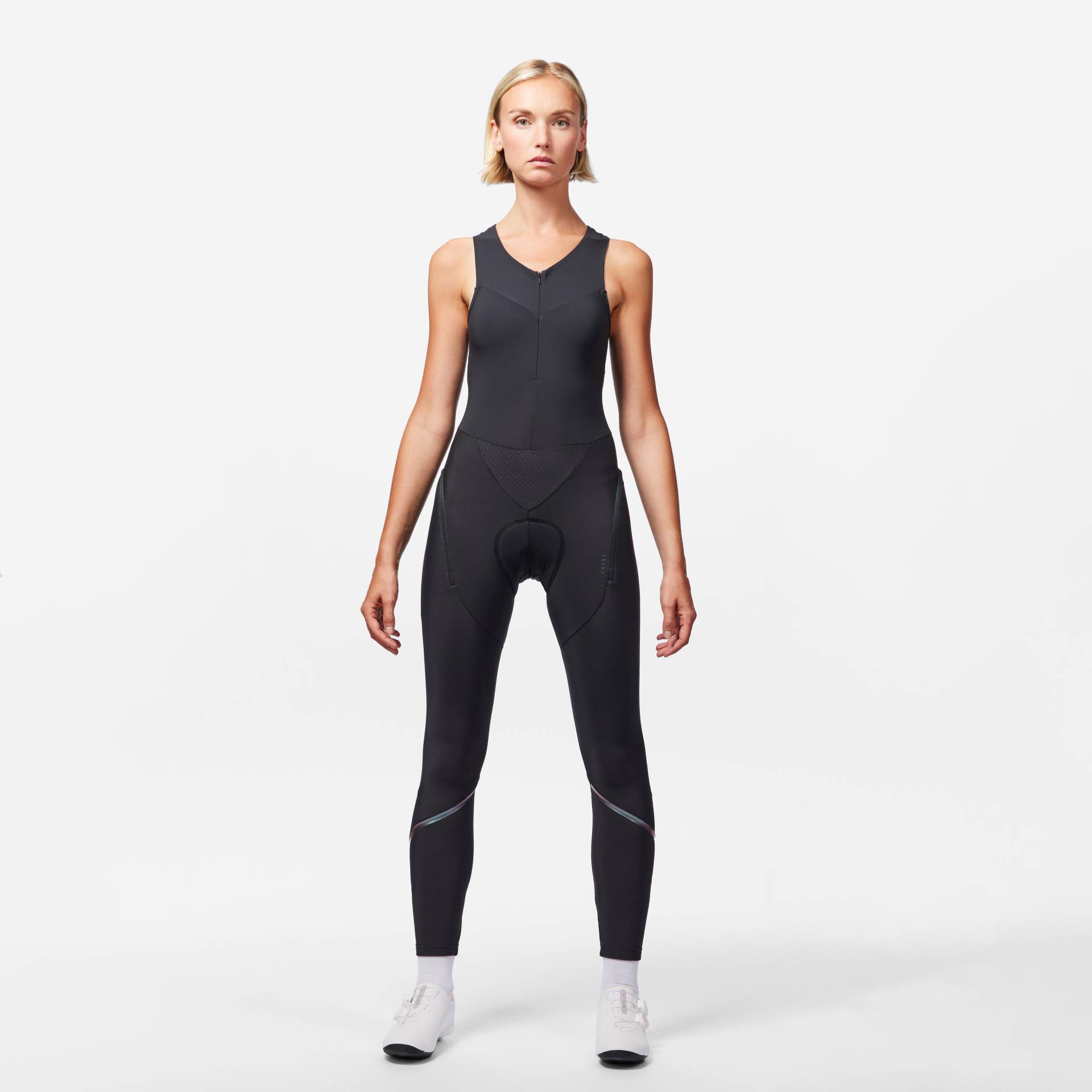 Radhose Rennrad lang mit Trägern Quickzip Damen Schwarz Radhose Rennrad lang mit Trägern Quickzip Damen Schwarz von VAN RYSEL