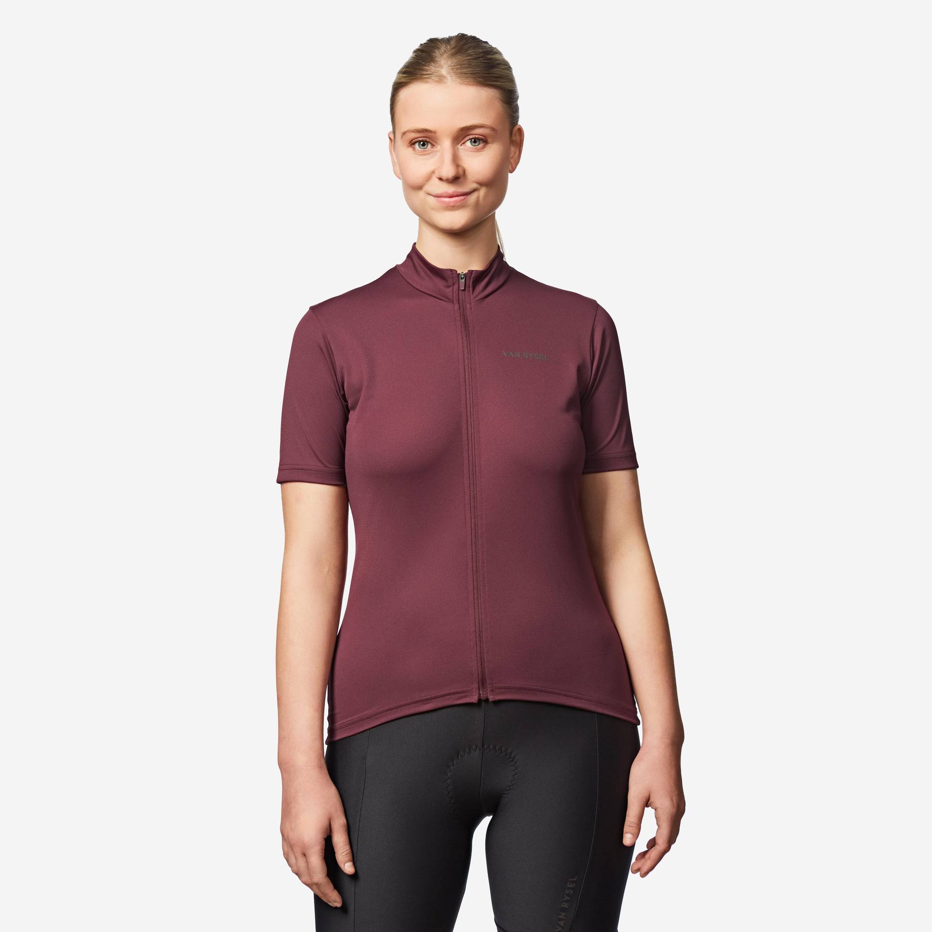 Radtrikot Rennrad kurzarm Essential Damen Rot Radtrikot Rennrad kurzarm Essential Damen Rot von VAN RYSEL