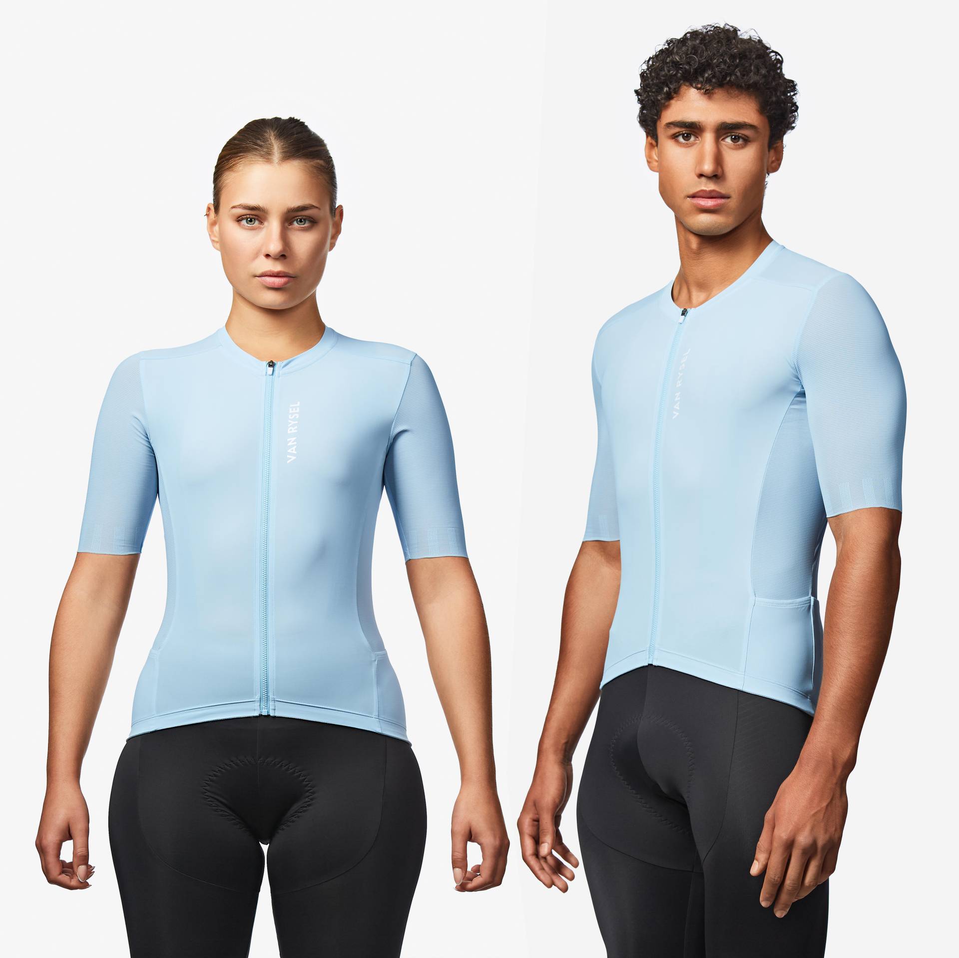 Radtrikot Rennrad kurzarm Sommer Racer 2 Unisex Hellblau Radtrikot Rennrad kurzarm Sommer Racer 2 Unisex Hellblau von VAN RYSEL