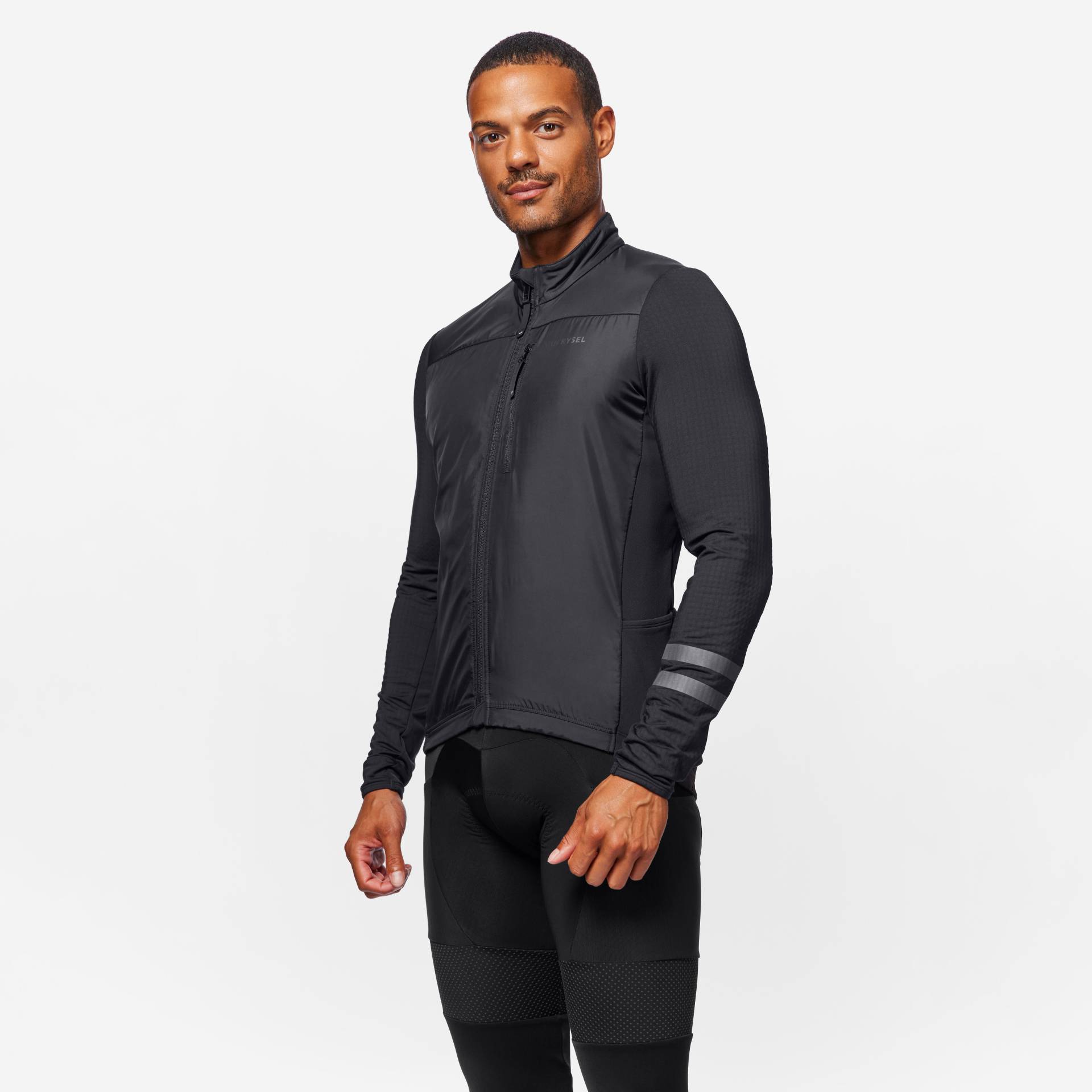 Radtrikot Rennrad langarm Zwischensaison EDR Herren Schwarz Radtrikot Rennrad langarm Zwischensaison EDR Herren Schwarz von VAN RYSEL