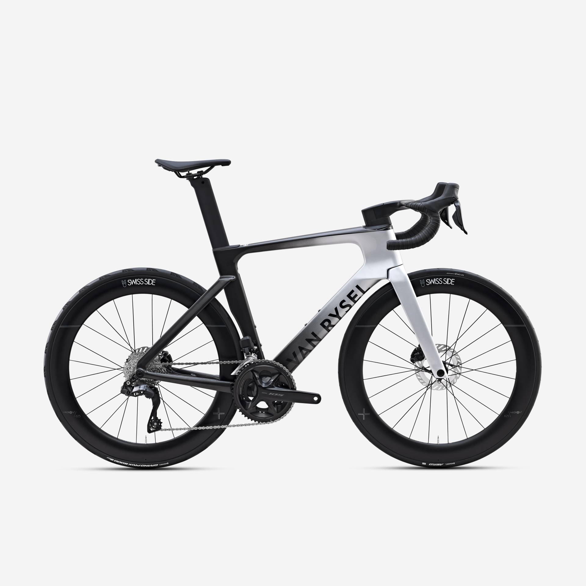 Rennrad Race RCR-F Pro CF Shimano 105 Di2 Grau Rennrad Race RCR-F Pro CF Shimano 105 Di2 Grau von VAN RYSEL