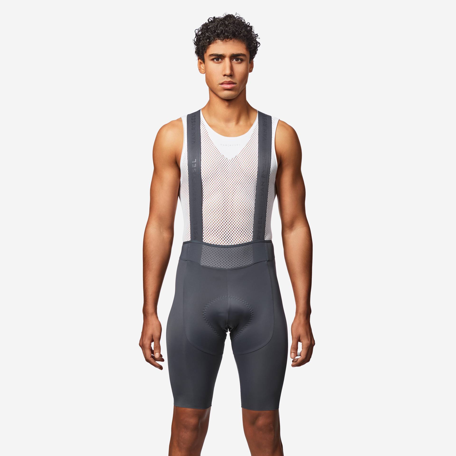 Radhose Rennrad kurz mit Trägern Sommer RCR 4 Herren grau Radhose Rennrad kurz mit Trägern Sommer RCR 4 Herren grau von VAN RYSEL