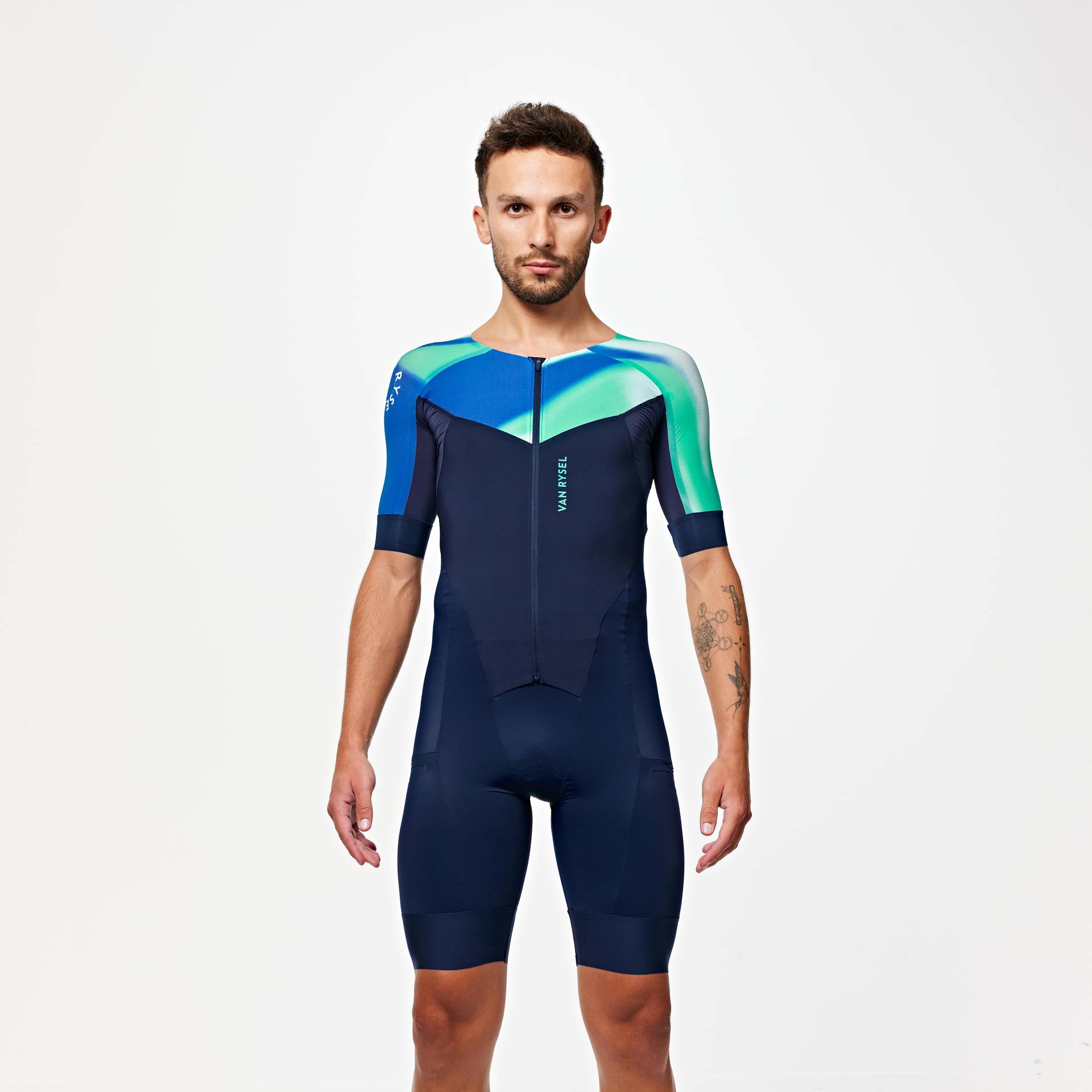 Triathlonanzug Herren Triathlon – LD dunkelblau Triathlonanzug Herren Triathlon – LD dunkelblau von VAN RYSEL