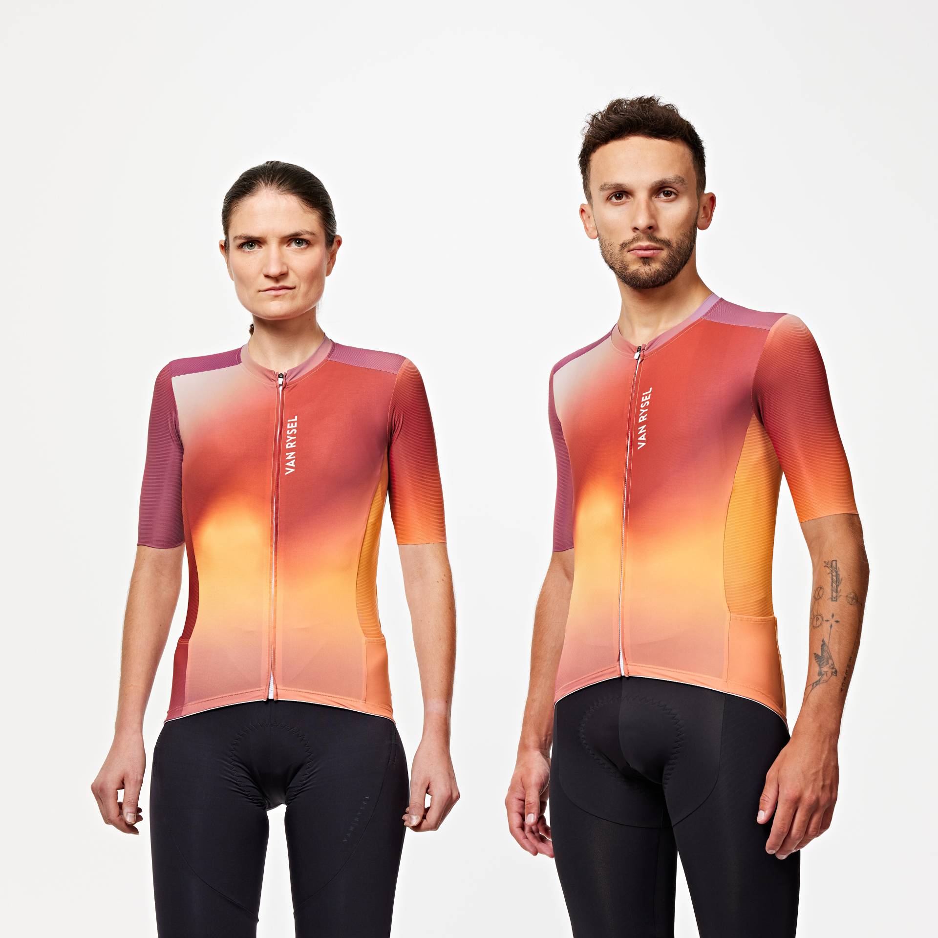 Unisex Rennrad Radtrikot Sommer kurzarm - Racer 2 rot von VAN RYSEL